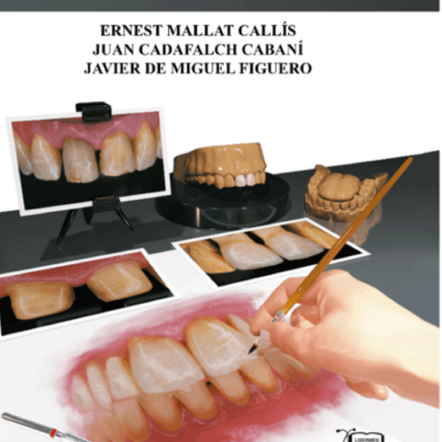 Fotos de un libro de estética dental publicado por el Dr. De Miguel